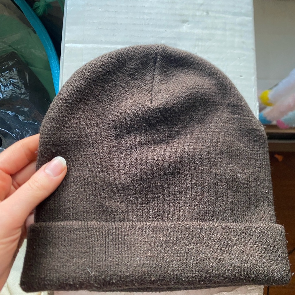 Brown Knit Beanie